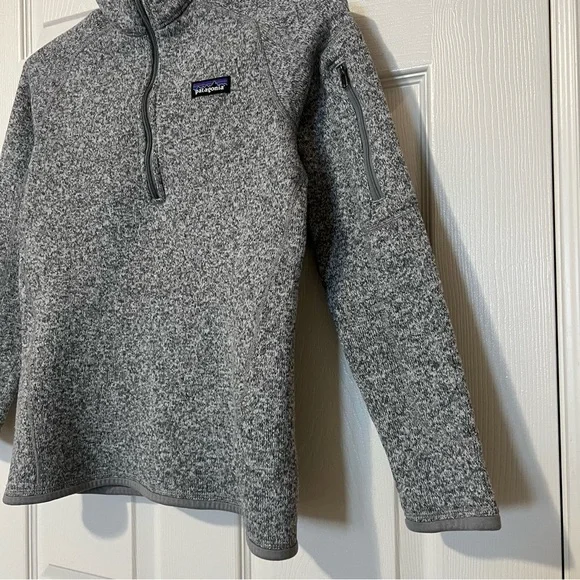 Patagonia Better Sweater Fleece Quarter 1/4 Zip Up Jacket Birch White - Size XS - Picture 7 of 16